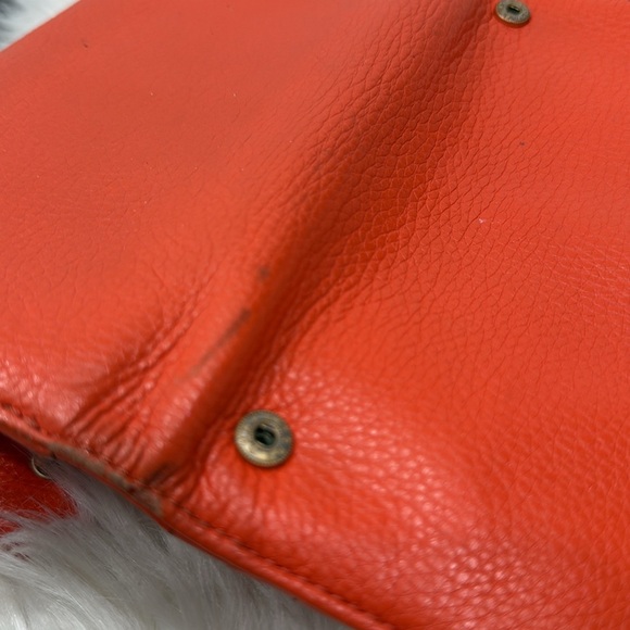 TORY BURCH Amelie Orange Fire Envelope Wallet - Picture 6 of 8